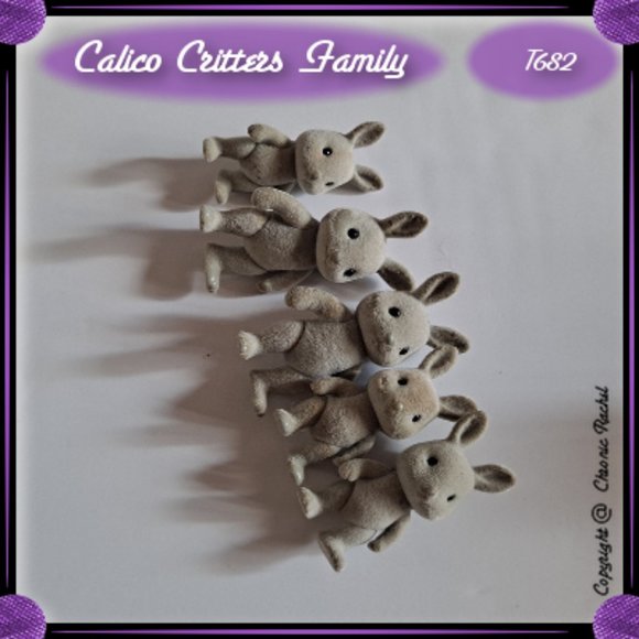 Grey Babblebrook Rabbit Family - Picture 8 of 8